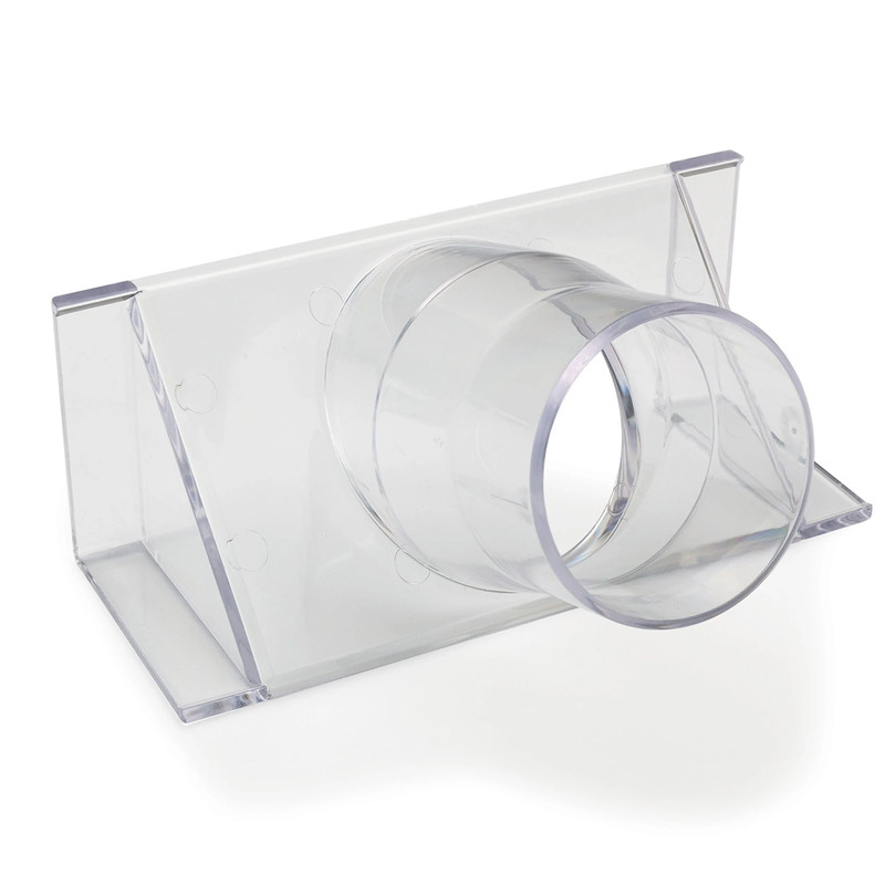 2-1/2" Clear Fence Adapter Dust Collection Fitting